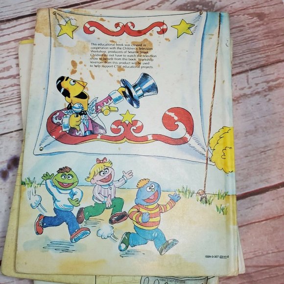 4 Vintage Sesame Street Book Club Jim Henson 1981 Golden Press Books - Picture 10 of 11